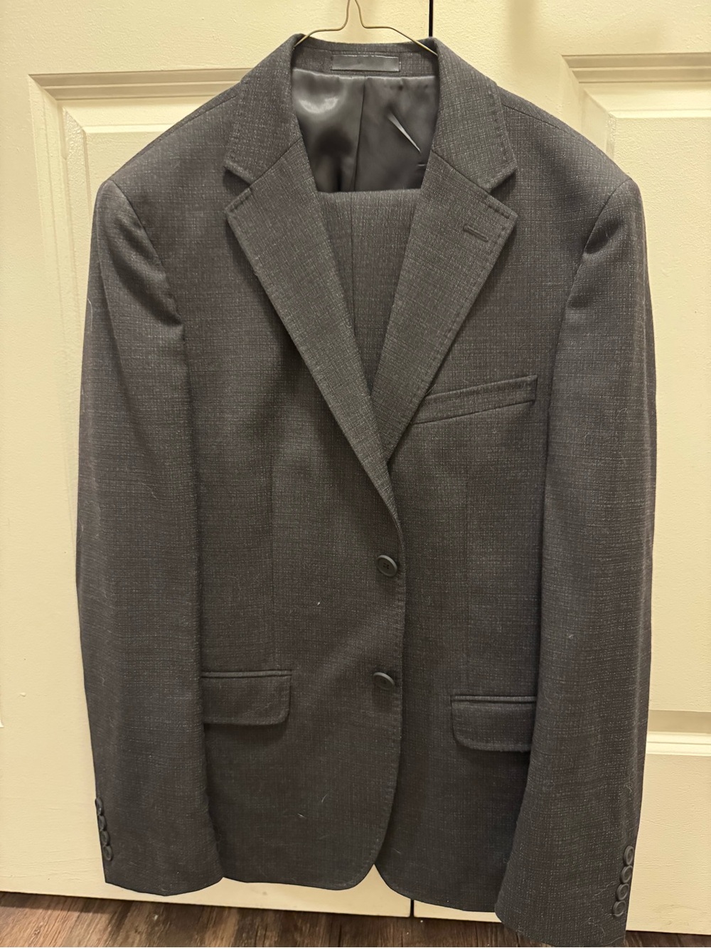 Calvin Klein Charcoal Gray Two-Piece Suit